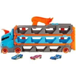MATTEL Hot Wheels City - 2 In 1 Rennbahn-Transporter -Spielzeug Aktionen Geschäft 226357 887961925203 mattel hotwheels rennbahn transporter 05