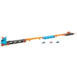MATTEL Hot Wheels City - 2 In 1 Rennbahn-Transporter -Spielzeug Aktionen Geschäft 226357 887961925203 mattel hotwheels rennbahn transporter 06