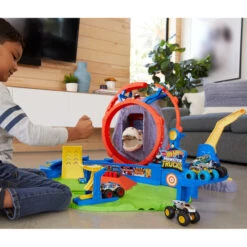 MATTEL Hot Wheels Monster Trucks - Spielset - T-Rex Vulkanarena -Spielzeug Aktionen Geschäft 231491 887961974782 mattel hw arena 01