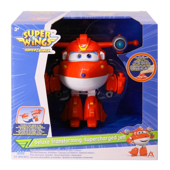 Super Wings - Deluxe Transforming-Supercharged Jett 4 Super Wings - Deluxe Transforming-Supercharged Jett – Bild 2