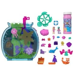 MATTEL Polly Pocket - Seifenblasen Aquarium Mit Unterwasserthema -Spielzeug Aktionen Geschäft 236676 194735048304 mattel pollypocket 05