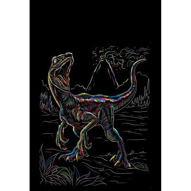 Besttoy - Kratzbild Veloceraptor 3 Besttoy - Kratzbild Veloceraptor