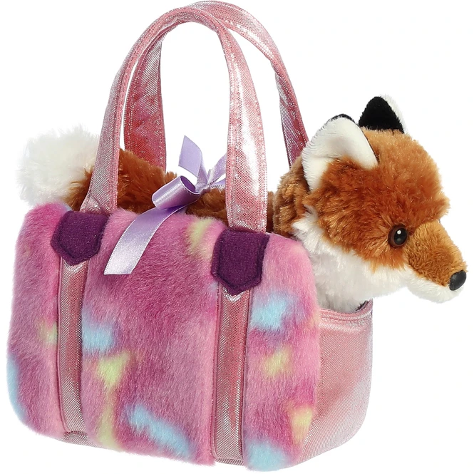 Aurora Plüsch Fuchs - Mit Tasche Pink 3 Aurora Plüsch Fuchs - Mit Tasche Pink
