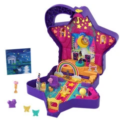 MATTEL Polly Pocket - Talent Show-Schatulle Mit Shani-Figur -Spielzeug Aktionen Geschäft 240624 194735057030 pollyville talentshow spielset 03
