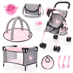 Puppenzubehör Set - Mit Buggy Und Reisebett 12 Puppenzubehör Set - Mit Buggy Und Reisebett -Spielzeug Aktionen Geschäft 242140 4003336412925 ulba buggyset reisebett 21533