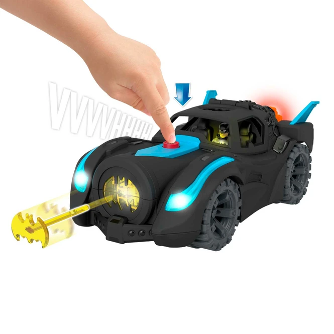 Fisher Price Imaginext - DC Super Friends - Licht Und Sound Batmobil 4 Fisher Price Imaginext - DC Super Friends - Licht Und Sound Batmobil – Bild 2