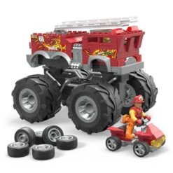 MATTEL MEGA Hot Wheels - 5 Alarm Monster Truck & Feuerwehrfahrzeug -Spielzeug Aktionen Geschäft 242505 194735064441 mattel truck feuerwehrfahrzeug 01