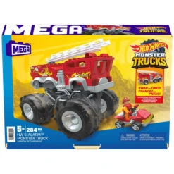 MATTEL MEGA Hot Wheels - 5 Alarm Monster Truck & Feuerwehrfahrzeug -Spielzeug Aktionen Geschäft 242505 194735064441 mattel truck feuerwehrfahrzeug 06