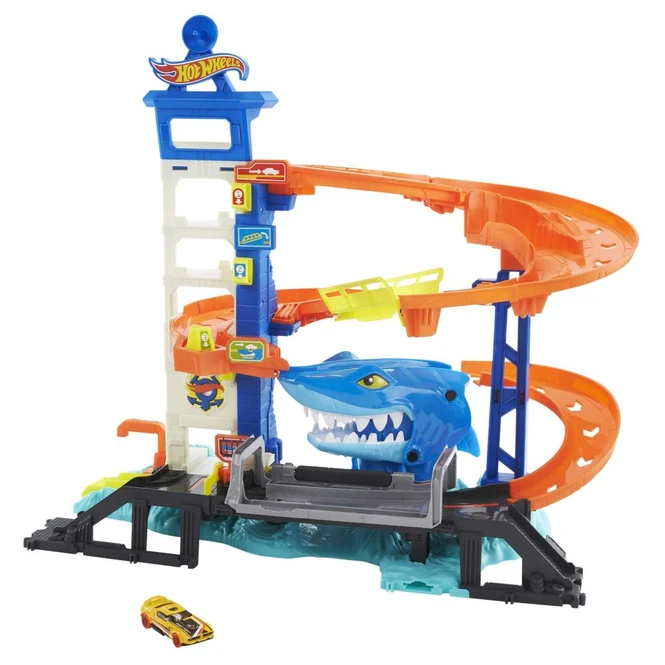 MATTEL Hot Wheels - City Hai-Attacke - Spielset 7 MATTEL Hot Wheels - City Hai-Attacke - Spielset – Bild 5