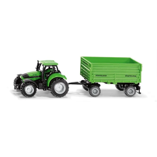 Siku 1606 - Traktor Deutz Mit Fortuna 2-Achs Anhänger 3 Siku 1606 - Traktor Deutz Mit Fortuna 2-Achs Anhänger