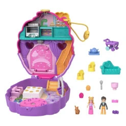 MATTEL Polly Pocket - Süße Träume Cupcake Schatulle - Cupcake Bakery -Spielzeug Aktionen Geschäft 247130 194735109180 Mattel Polly Pocket Cupcake Bakery 01