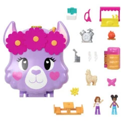 MATTEL Polly Pocket - Camp Abenteuer Lama Schatulle