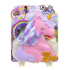 MATTEL Polly Pocket - Einhorn Haarspiel Schatulle -Spielzeug Aktionen Geschäft 247140 194735109303 Mattel Polly Pocket Einhorn Haarspiel 017