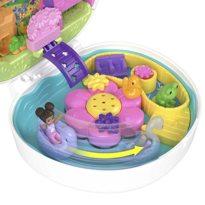 MATTEL Polly Pocket - Blumen-Häschen - Schatulle 7 MATTEL Polly Pocket - Blumen-Häschen - Schatulle – Bild 5