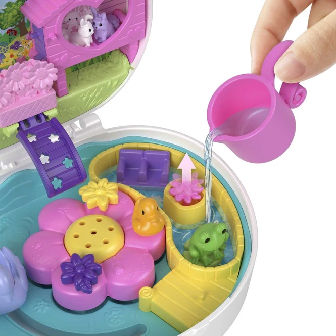 MATTEL Polly Pocket - Blumen-Häschen - Schatulle 5 MATTEL Polly Pocket - Blumen-Häschen - Schatulle – Bild 3