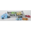 Autotransporter Mit Freilauf - Inkl. 6 Fahrzeuge - 32x9x5 Cm - 1 Stück -Spielzeug Aktionen Geschäft 4016096299866 autotransporterset blau neu