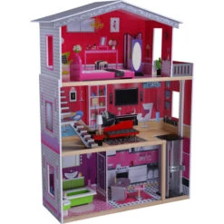 Besttoy - Puppenhaus Mit Möbeln - Ca. 115 X 82,5 X 32 Cm