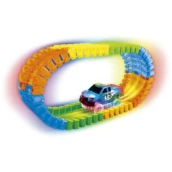 Rennbahn Zum Zusammenstecken - Glow In The Dark -Spielzeug Aktionen Geschäft 4016096366704 2118513