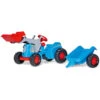 ROLLY TOYS Trettraktor Mit Anhänger Und Frontlader - RollyKiddy -Spielzeug Aktionen Geschäft 630042 rgb