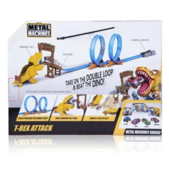 Zuru Metal Machines Rennbahn - T-Rex Attack - Ca. 3,6m -Spielzeug Aktionen Geschäft 6702 metalmachines t rexattack 04